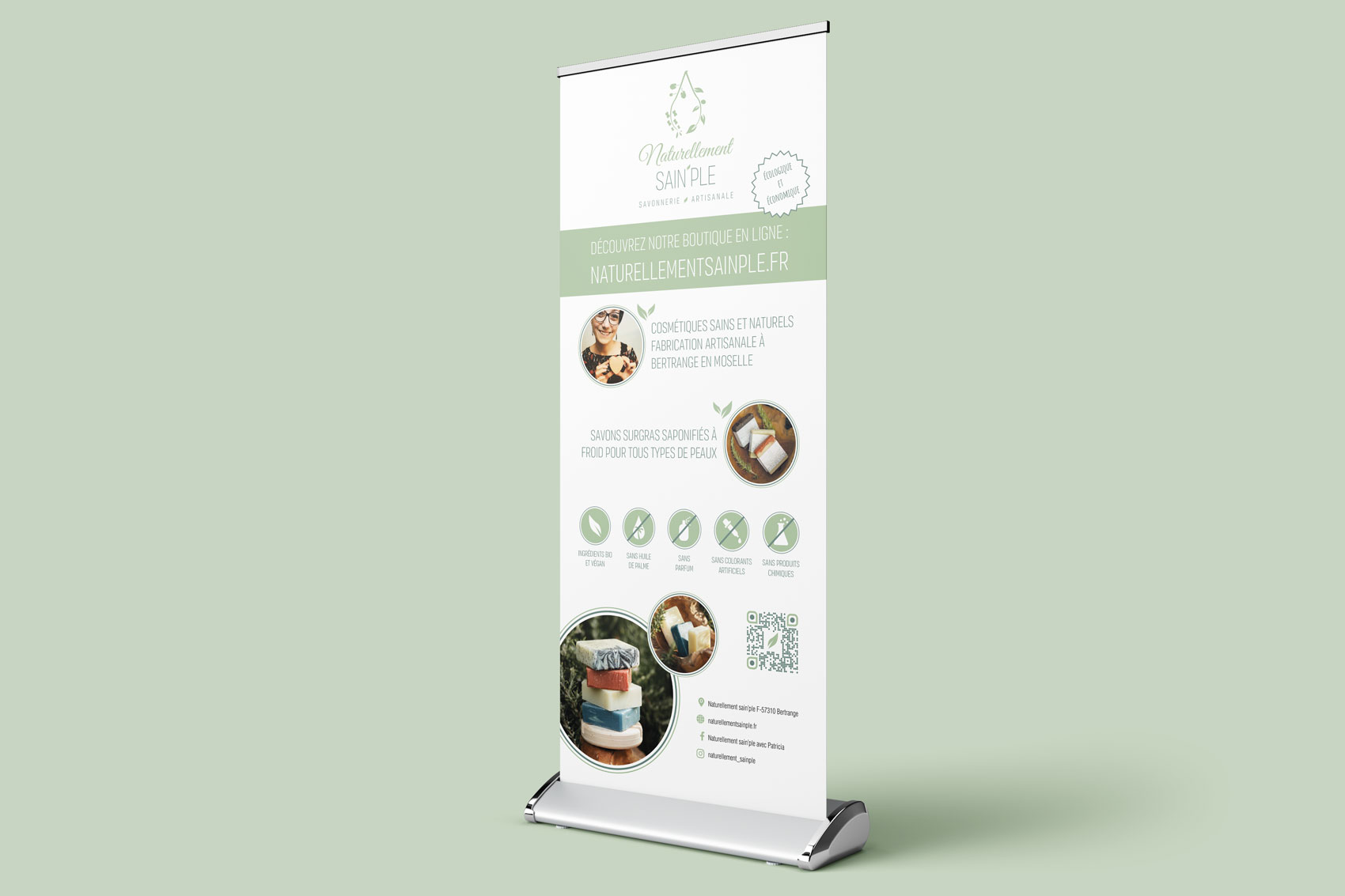 Roll-up pour stand